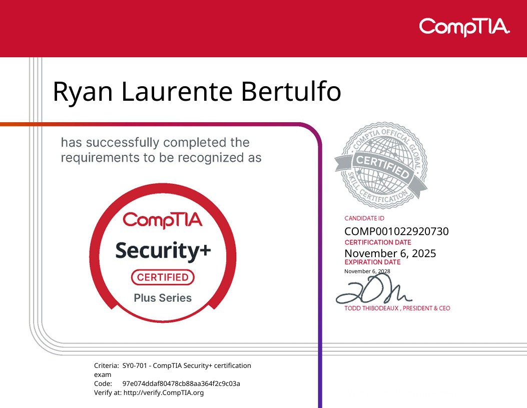 CompTIA Security +
